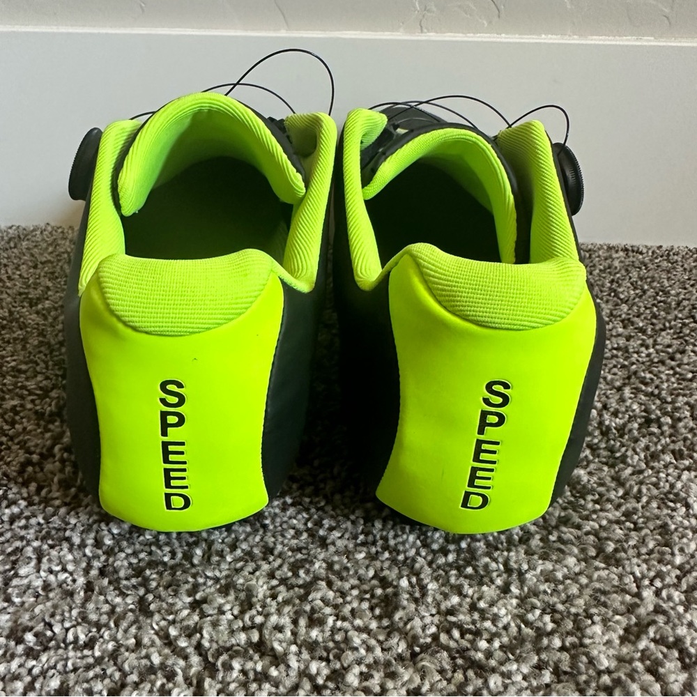 Road Bike Premium Microtex Cycling/Spin Shoes with Look Delta Cleats Size 45 - Picture 5 of 10